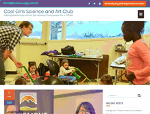 Tablet Screenshot of coolgirls-scienceart.org